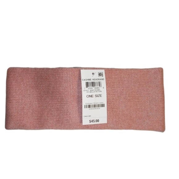 NWT Cashmere Chapter Club Luxury Winter Headband Hat Baby Barbie Pastel Pink - Picture 4 of 10